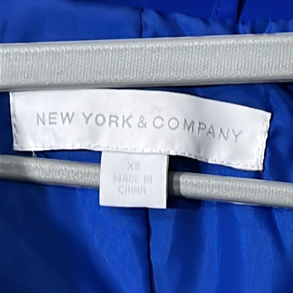 New York & Company Blue Trench Coat. Size-XS. - Picture 3 of 4